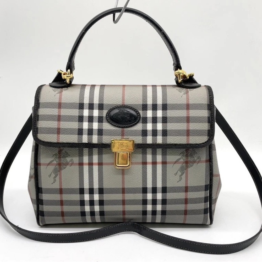BURBERRY Authentic Vintage Tartan Messenger Bag